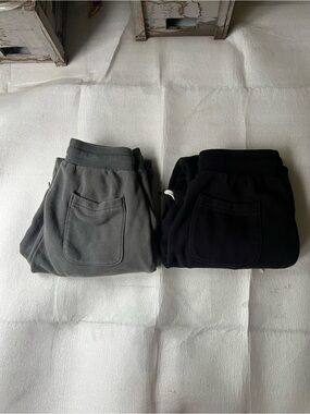 Lot of 2 John Elliott LA sweatpants - black and grey size 0